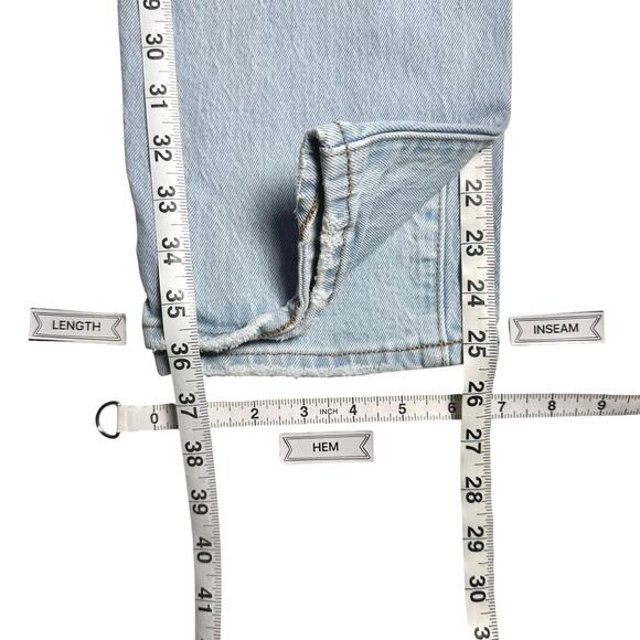 Abercrombie & Fitch | Women | The Boyfriend Mid Rise Distressed Jeans | Sz 28 6R - Picture 5 of 12